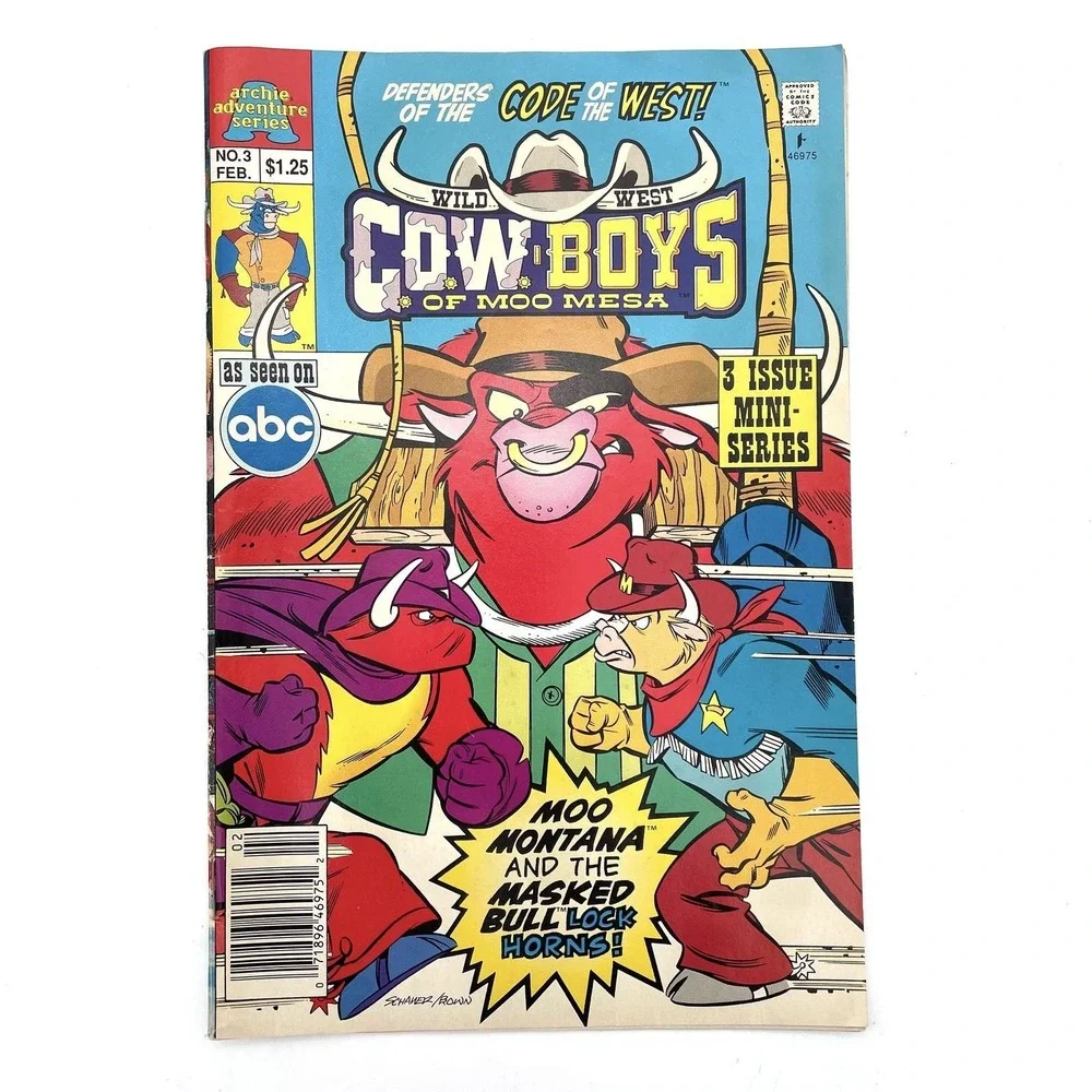 Wild West Cow-Boys of Moo Mesa #3 Archie Comics 1993 3-Issue Mini-Series